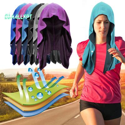 מגבת קפוצ'ון קירור ספיגת זיעה רכה במיוחד הגנה מפני השמש ייבוש מהיר מגבת זיעה עיטוף צוואר ציוד ספורט