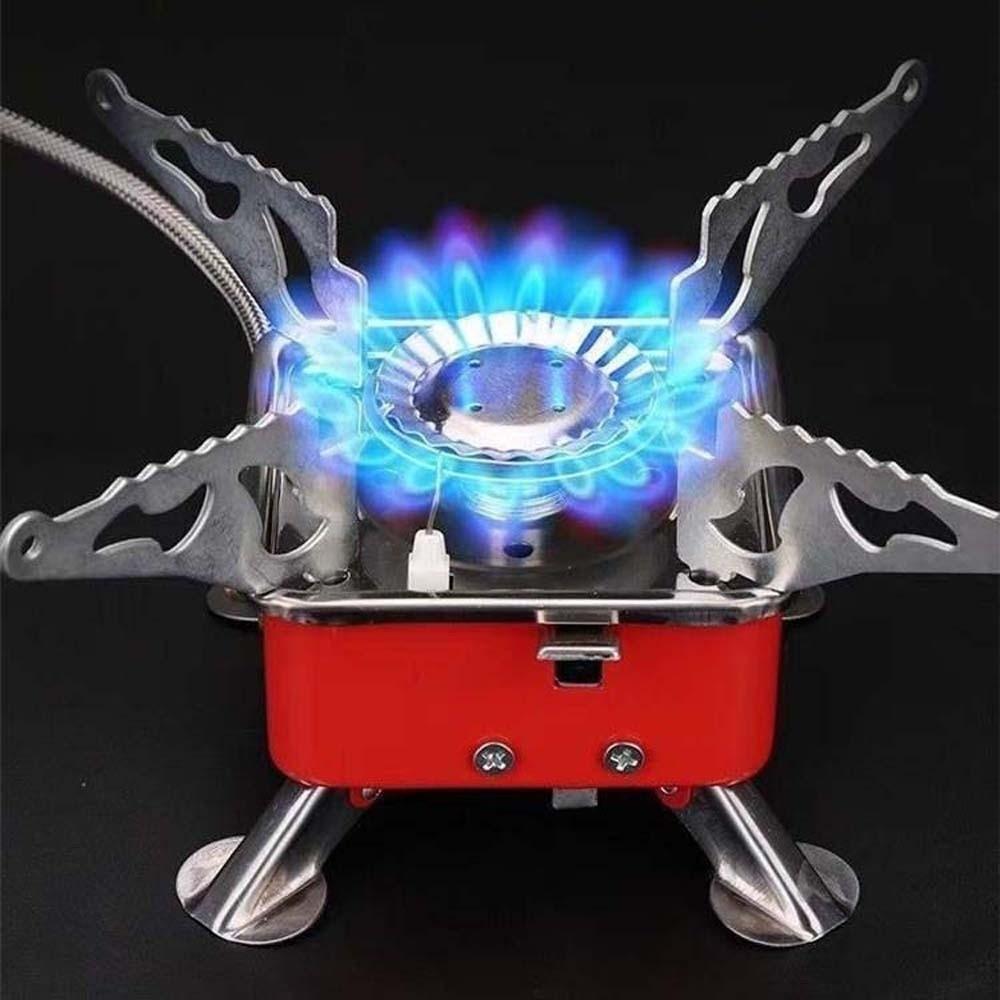 High Power Folding Gas Burner 2800W Fondue Gas Cooker Square Cassette Stove Outdoor BBQ