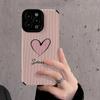 Custodia alla Moda Smile Rosa Cuore d'Amore in Silicone Per iPhone 15 13 Max 14 Plus 11 12 Mini SE 7 8 X XS XR Pelle Antiurto Copertura Totale