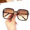 Designer Square Sunglasses Woman Retro Vintage Gradient Sun Glasses Female Clear Lens Hombre