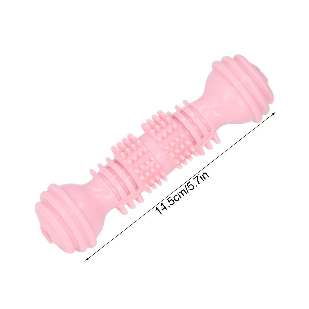 Dumbbell Shaped Dog Molar Stick TPR Made Puppy Teeth Cleaning Toy  Interactive Training