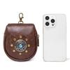 Portable Medieval Coin Bag PU Leather Belt Pouches Retro Waist Pack for Renaissance Halloween and Costume Parties