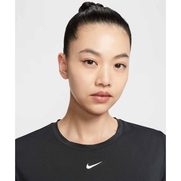 Nike Dri-Fit One Classic Moisture-Wicking Quick-Dry Breathable Solid Color Regular T-Shirt Women Tops FN2799-013