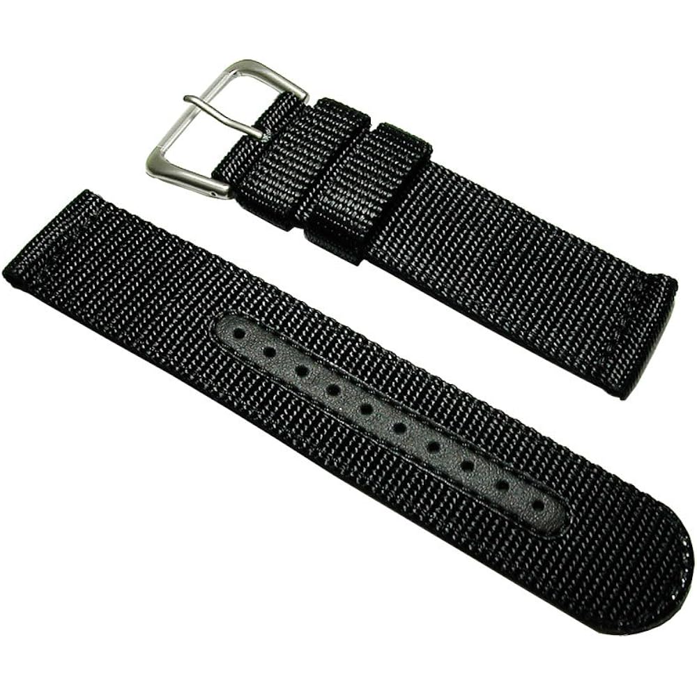 Seiko SEIKOSNZG15JC Genuine Nylon Belt Band 22mm 4A211AL Black