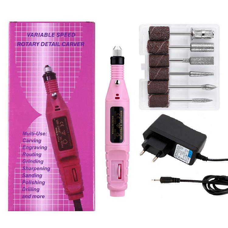 Portable Electric Nail Grinder Set - Mini Manicure Tool Kit