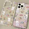 Cartoon Rabbit Pattern Soft Phone Case for  Poco F5 Pro Mi 14 13 12 11 Lite 5G Ne 11T 12T 13T Pro Anti Fall Airbag Covers