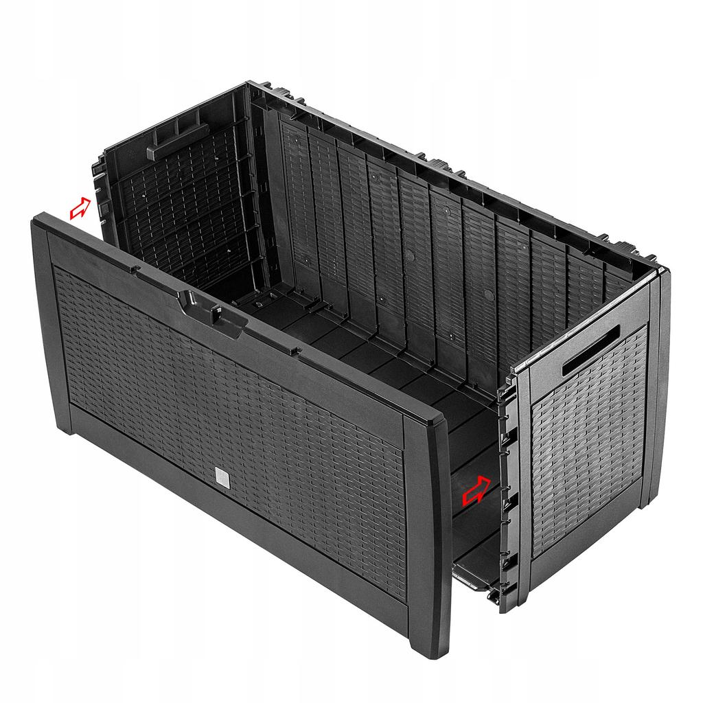 KADAX Skrzynia Ogrodowa Balkonowa Schowek Na Balkon Taras Kufer 