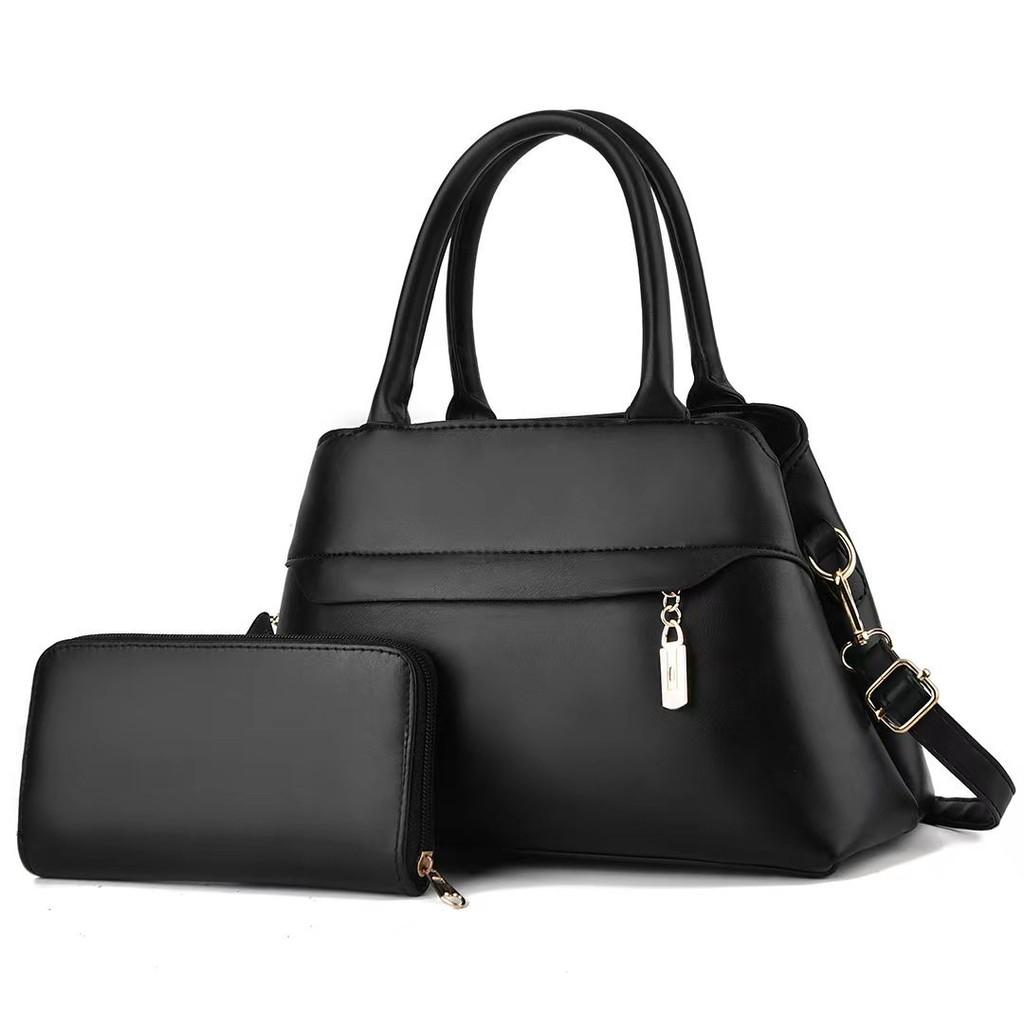 Stylish Women's Bucket Bag With Chain And Lock Closure Spacious Design For Daily Use