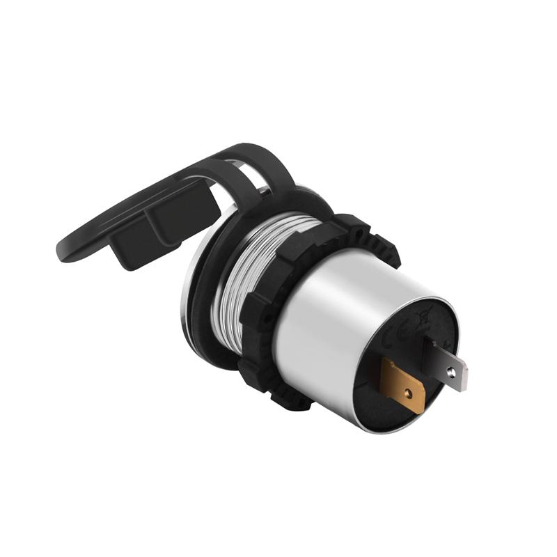 LMoDri Car Quick Charger QC 3.0 Power Adapter Dual USB Vehicle DC 12 V-24V Cigarette Socket Lighter 2 Porf For iPhone