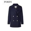 PORTS Women's Long Sleeve Short Trench Coat SD9T002QFF072