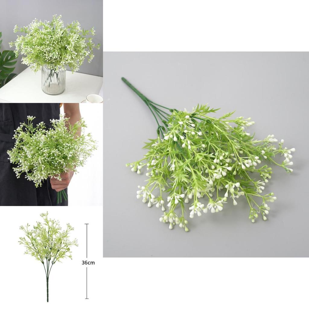 Snowberry Artificial Green Plant For Interior Decoration And Photographic Props