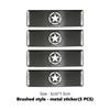 Car Trunk Body Sticker Aluminum Alloy Emblem Auto Stickers For Jeep Cherokee Wrangler JK Gladiator Compass Renegade Patriot AJT1