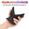 Soft Hollow Silicone V-Shaped Anal Plug To Expand Anal Endoscope Couple Training Anal Hollow Anal Plug Black Sex Toys