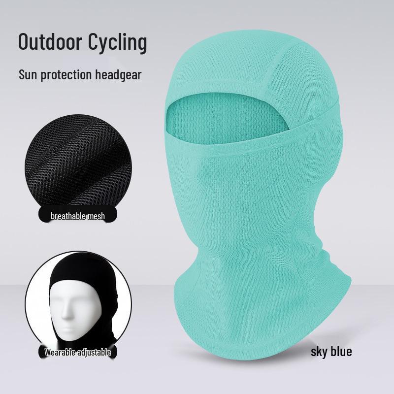 Quick-Dry Multifunctional Summer Cycling Face Mask: Breathable, Sun-Protective, Ice Silk Balaclava & Headband
