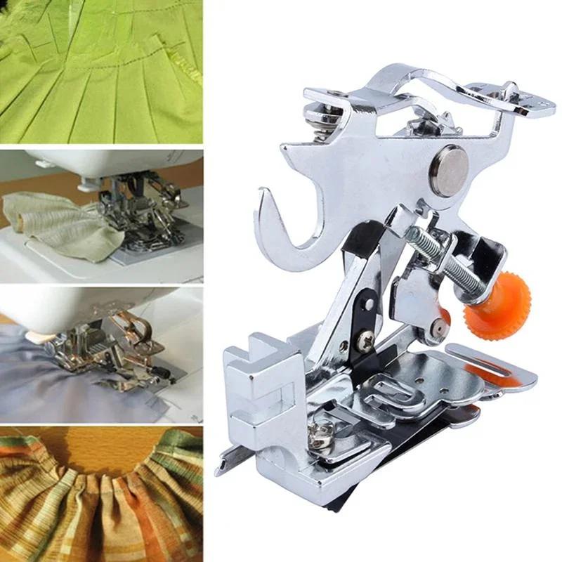 Ruffler Foot Sewing Machine Gathering Presser Foot Multifunctional Part Tool For Sewing Machine