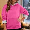 Women's Fashionable Casual Long-Sleeved Top With Fleece Thickened Hooded Sweatshirt