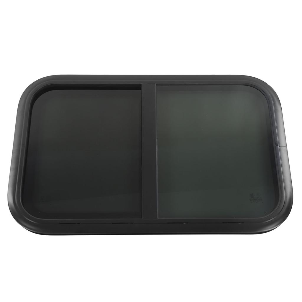 RV Sliding Window L800 H450mm Tempered Glass UV Resistant Insect Screen for Trailer Marine Camper for 26‑31mm 1‑1.2in