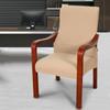 Retro Wooden Chair Slipcover Solid Color Elastic Chinese Style Boss Armrest Chair Protector Cover Home Decor Furniture Covers