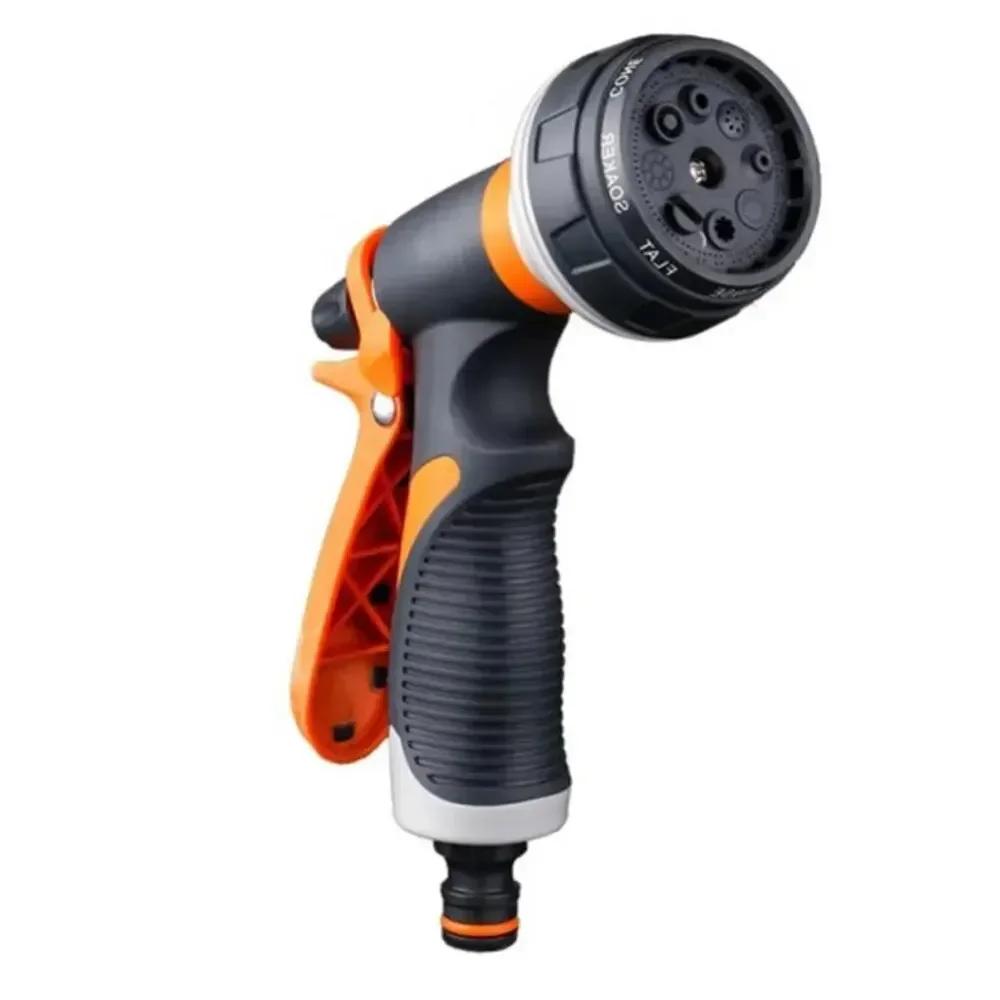 NEW Car Garden Hose Nozzle Spray Lawn Watering 8 Spray Patterns Multi-function Nozzle Wash Sprayer Car High Pressure Hand-held