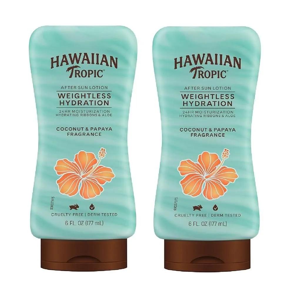 Hawaiian Tropic Weightless Hydration After Sun Lotion 177ml 2-Pack