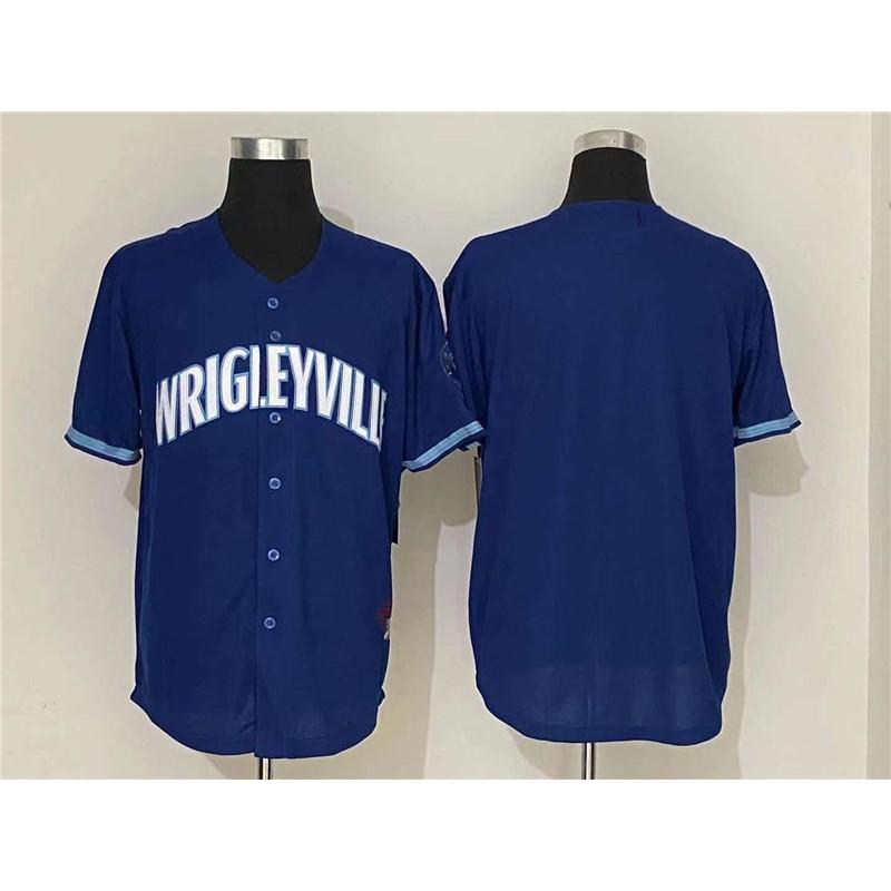 Chicago Cubs MLB Baseball Jersey Unisex Embroidered Sport Shirt Fans Fall Winter Wear