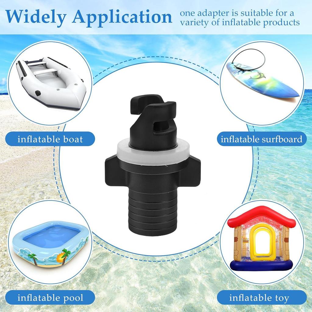 Inflatable Boat & Surfboard Electric Pump Adapter Valve Accessories