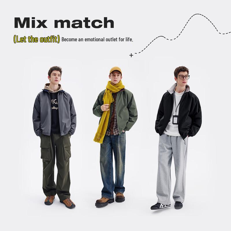 NVG YOUNG Men's Casual Padded Stand-Collar Jacket