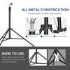 2x3M Adjustable Backdrop Stand Kit Heavy Duty Studio Equipment Photography Studio Photo Video Background Stand