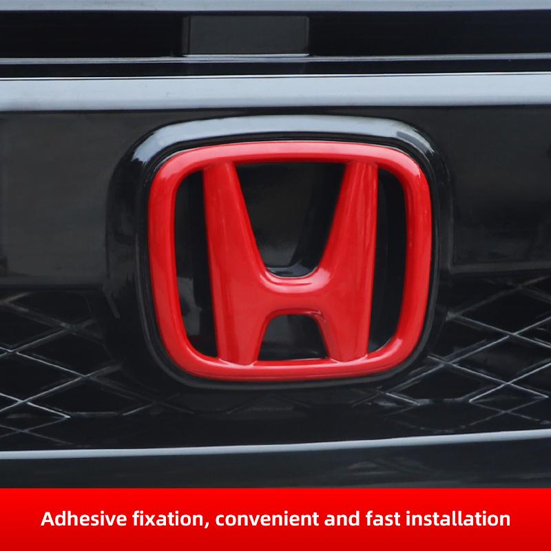 2 pcs Car Front Grille Trunk Emblem For Honda Civic Accord 8th 9th 9.5th 10th generation Rear Trunk Badge Logo auto front rear