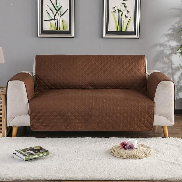 Μονόχρωμο κάλυμμα καναπέ που πλένεται αφαιρούμενο πετσέτα υποβραχιόνιο καλύμματα καναπέ Καλύμματα καναπέ για σκύλους κατοικίδια Μονό/Δί/Τριθέσιο