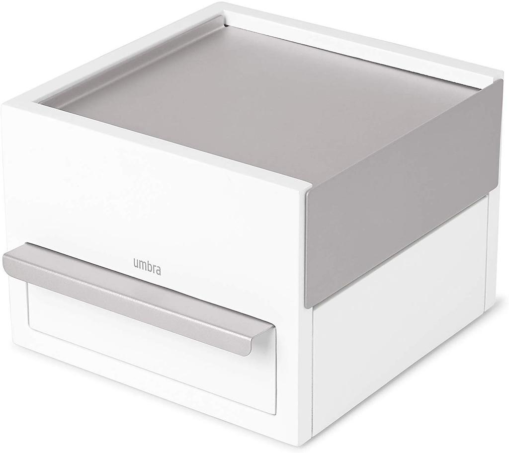 Umbra Mini STOWIT Jewelry Storage Box, White/Nickel, 21005314760
