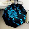 1 Stück Seattle Sounders FC Bedruckter Regenschirm Faltregenschirm, Automatischer Regenschirm 8-Speichen für Reisen, Camping Fan Geschenke Weihnachtsgeschenke