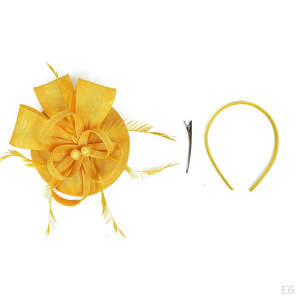 1920s Feather Fascinator Church Hair Clip Headpiece Hat