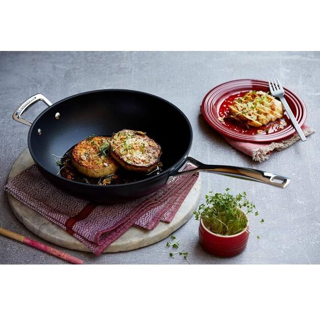 Le Creuset Aluminum Non-stick Wok Pan High with Handle 30 Cm (51104300010202)