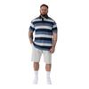 Duke Mens Willis D555 Stripe Kingsize Rugby Polo Shirt