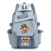One Piece King Printed Backpack Elementary School Students Junior High School Students High School Students Large Capacity School Bag