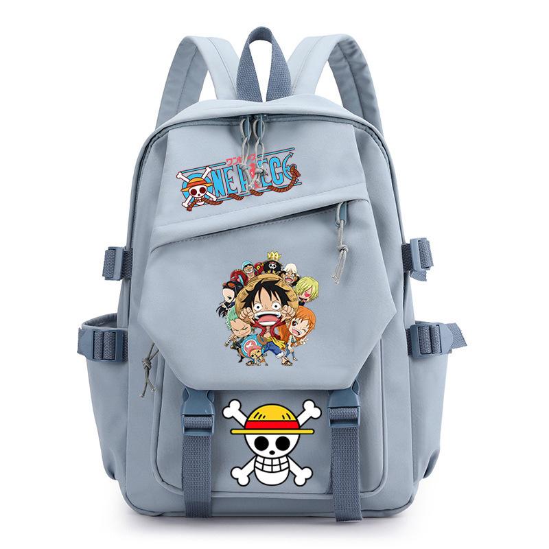 One Piece King Printed Backpack Elementary School Students Junior High School Students High School Students Large Capacity School Bag