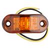 Fushengda 4 piezas / 24V Piraña Coche Camión Remolque Aplicación LED Luz Lateral de Marcación Lámpara de Señal de Giro Bombilla para Camión Ámbar Noche Stop