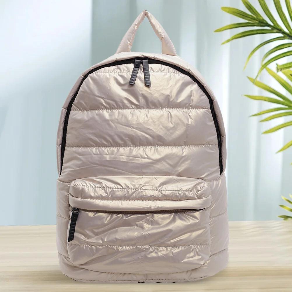 Rucsac Pufos cu Buzunare Multiple pentru Femei Bărbați Geantă de Umăr Curea Ajustabilă Rucsac pentru Muncă Călătorii