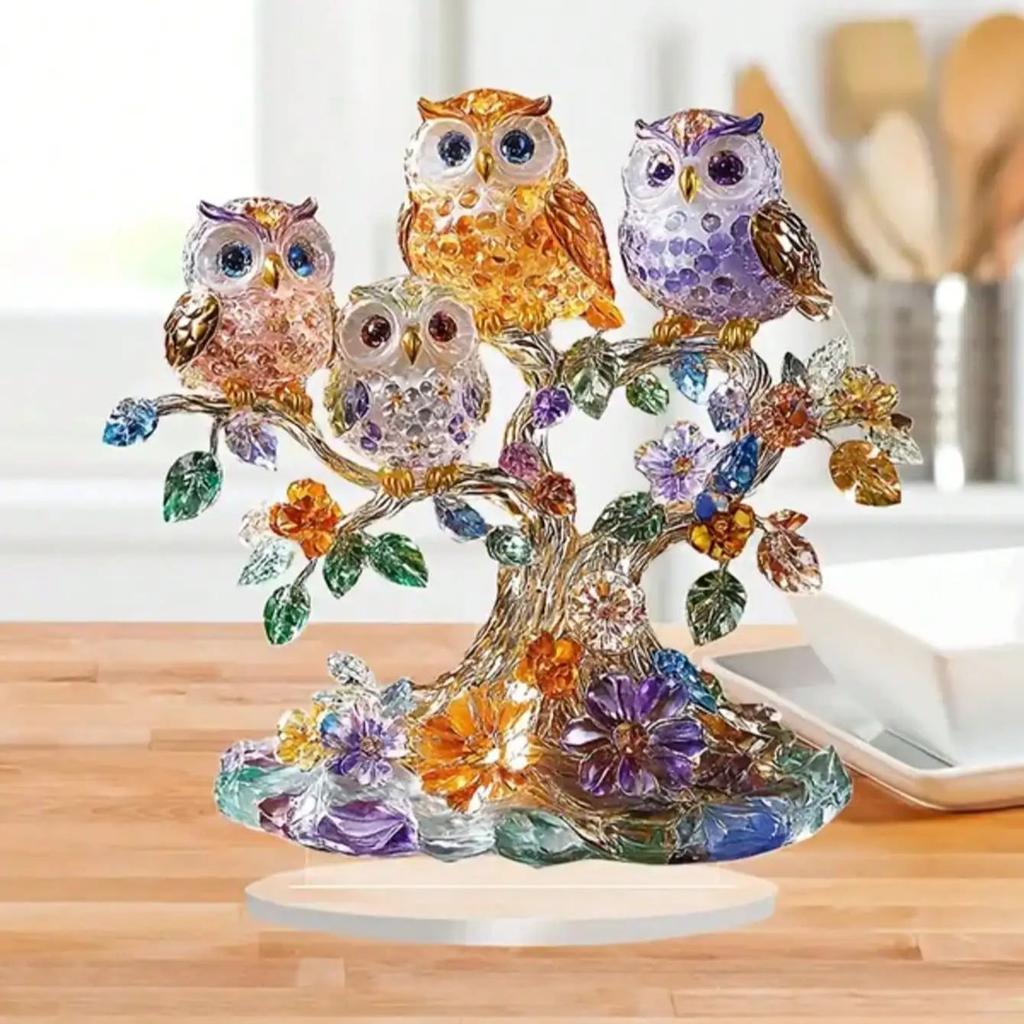 Statua Sowy o Tematyce Anime Świąteczna Dekoracja Biurka Kolekcjonerski Prezent Świąteczny Idealna na Ozdobę i Dekorację