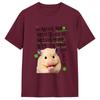 Casual T Shirt Summer Cute Hamster Meme Hippie T Shirts Cotton Tee Shirt For Unisexs Aesthetic Pattern Short Sleeve Top Tees