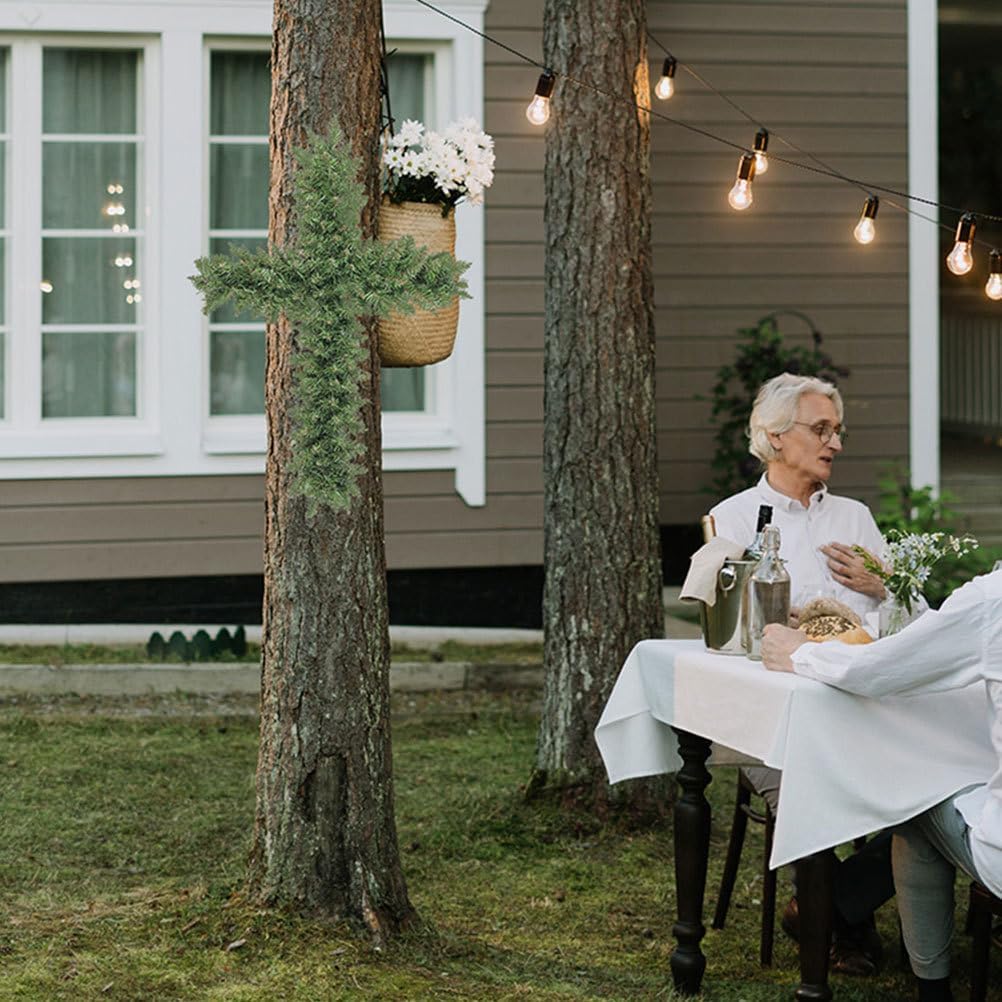 PRETYZOOM Garland Flower 16 inch Wire Set of 4Easter Cross Wreath Floral Wreath Wall Hanging Wreath Making Tool Wedding Wreath Rings Garland Frame