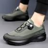 Men's Shoes Four Seasons Comfortable Platform Rotating Button Sports Shoes Men's City Outdoor Casual Shoes Hiking Hiking Shoes
