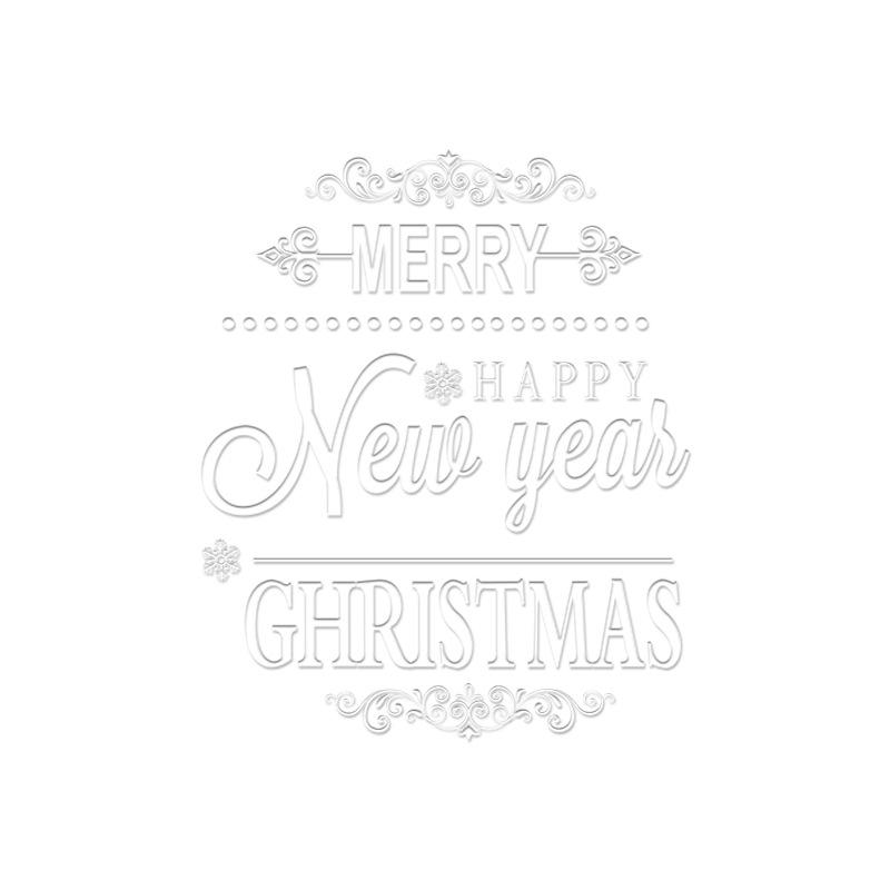 White Christmas Electrostatic Stickers for Shop Window Decorations and Shopping Mall Festive Atmosphere Glass Door Stickers