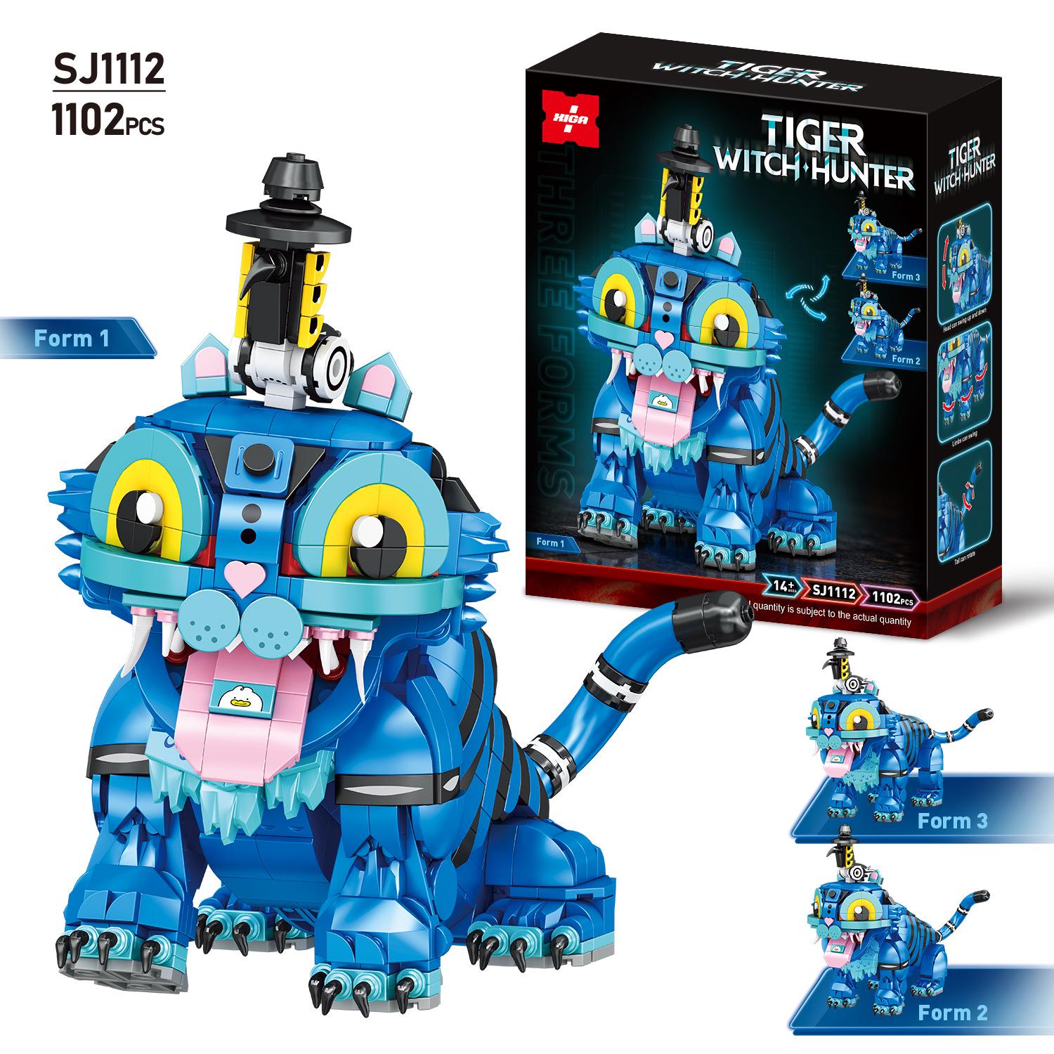 Cross-Border SJ1112 Demon Hunter Beast Building Block Model - Educational Toy Figure for Assembly Color Box 24*9.5*28.5cm