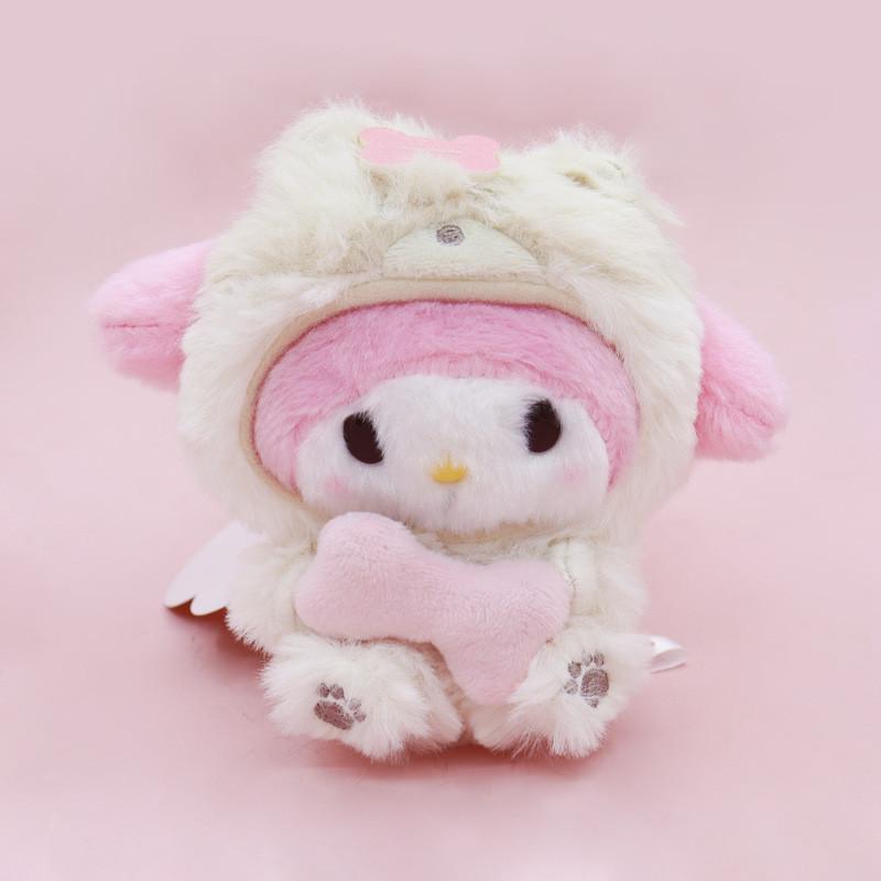 And Cinnamon Dog Plush Bag Charm With Soft Short Pile For Kids And Collectors