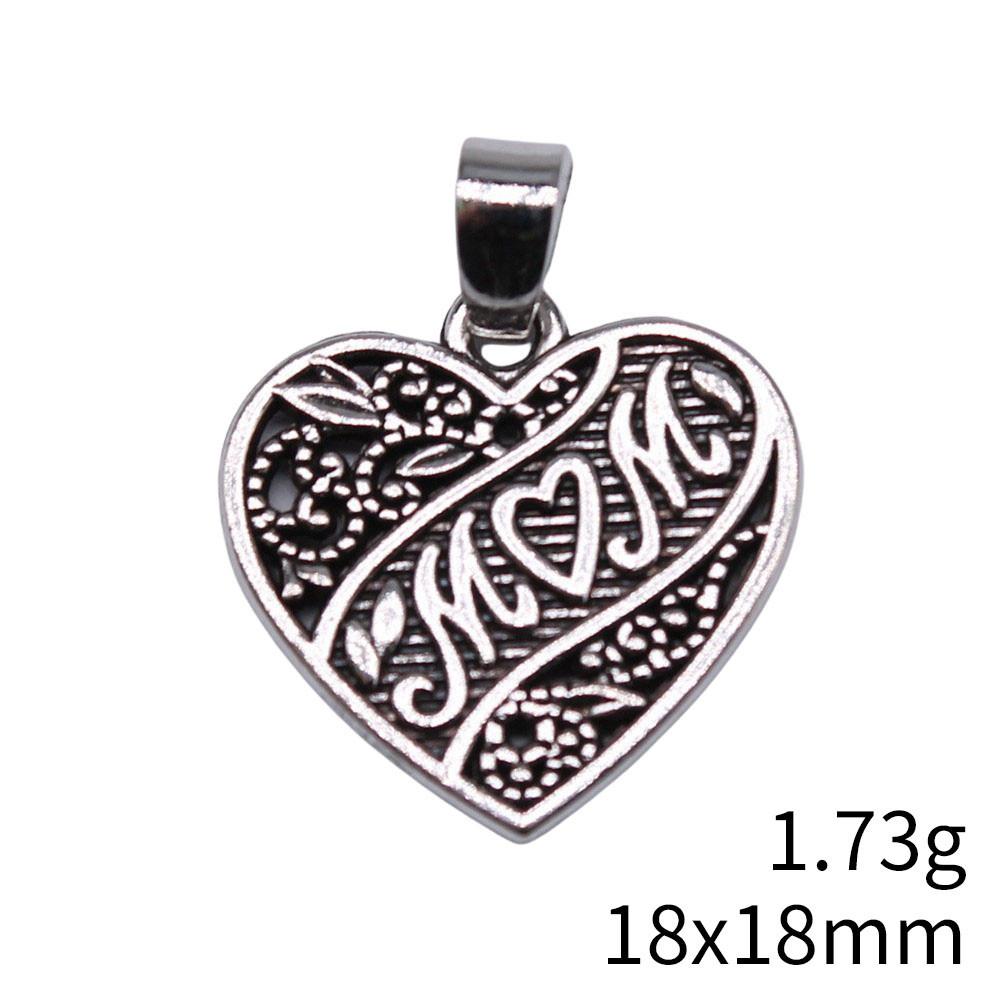 Gifts For Women Charms Bulk Family Member Heart Tags Charms Pendant Souvenir Male Pendant