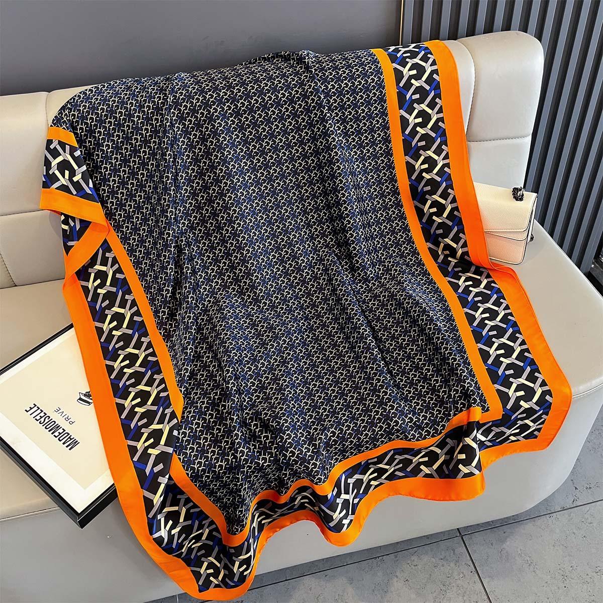 

New Women Summer Fashion Printed Scarf Thin Smooth Shawl Multi-functional Travel Sun Protection Headscarf Wrap Poncho Scarves 85x180cm