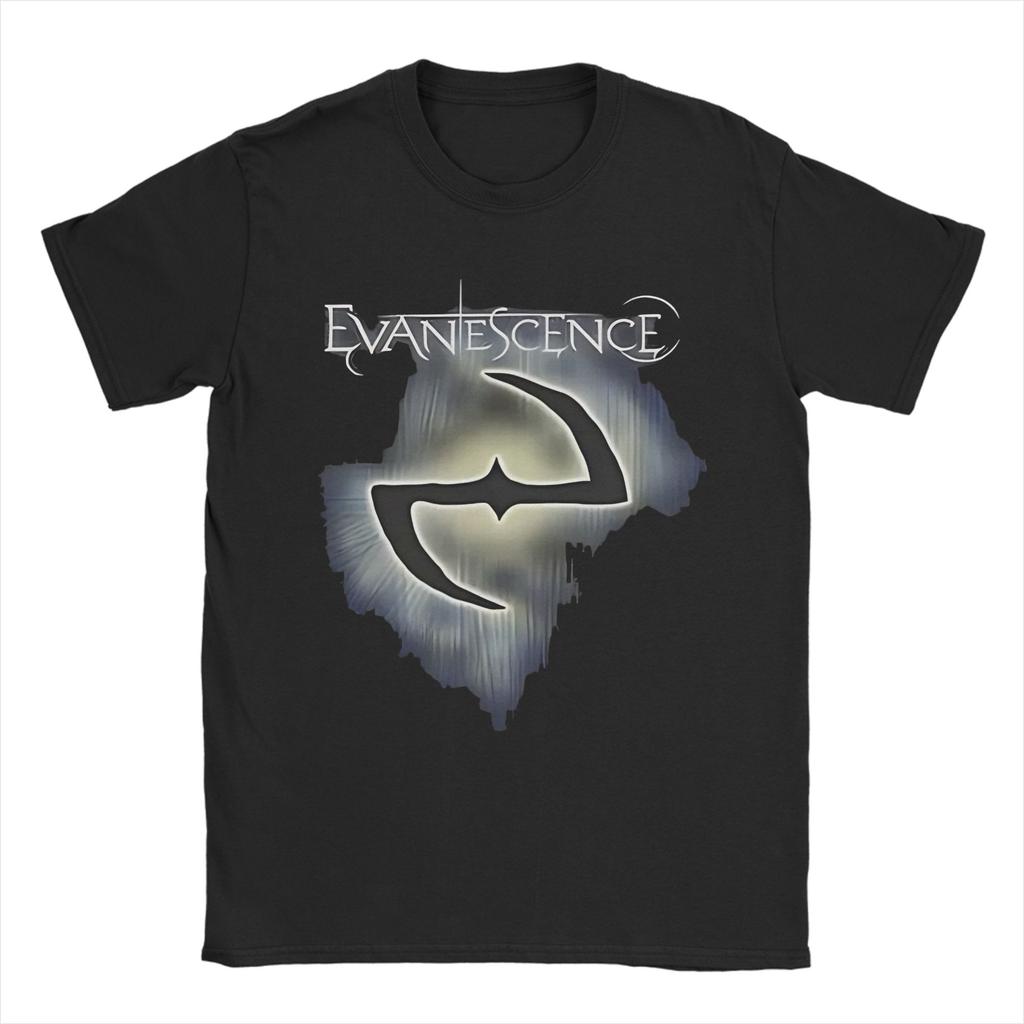 T-shirt Unisex Rock Evanescences Cartone Animato 100% Cotone Top Divertenti Manica Corta Girocollo Maglietta 4xl 5xl Tshirt