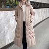 Plus Size L-7XL Fashion Woman Winter Coats With Belt Long Parkas Hooded Loose Thick Female Jackets